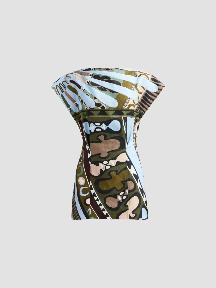 LAlba Cotton-Linen Mini Dress by Pucci