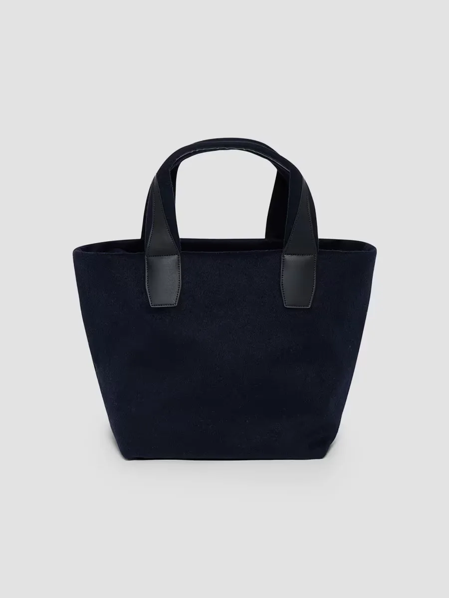 Essence Small Wool Tote Bag by Vee Collective