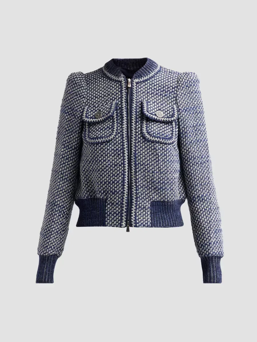 Tweed Bomber Jacket by Maison Common