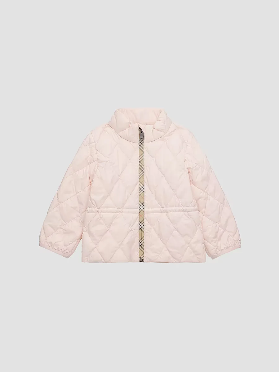 Quilted Check-Trimmed Jacket by Burberry