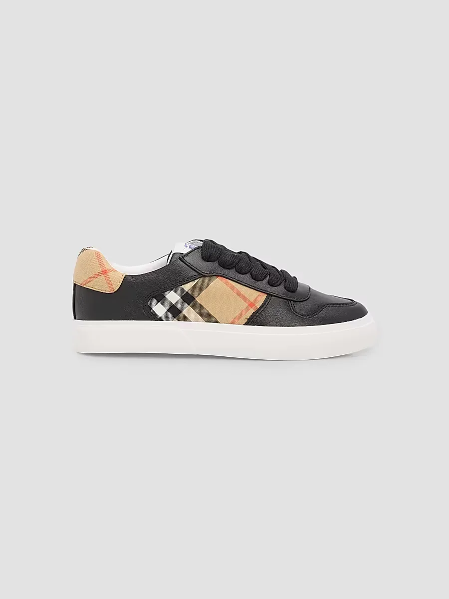 Leather Sneakers by Burberry
