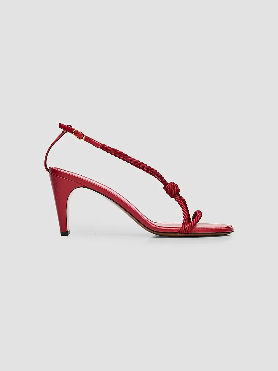 Garnet 80MM Leather Slingback Sandals