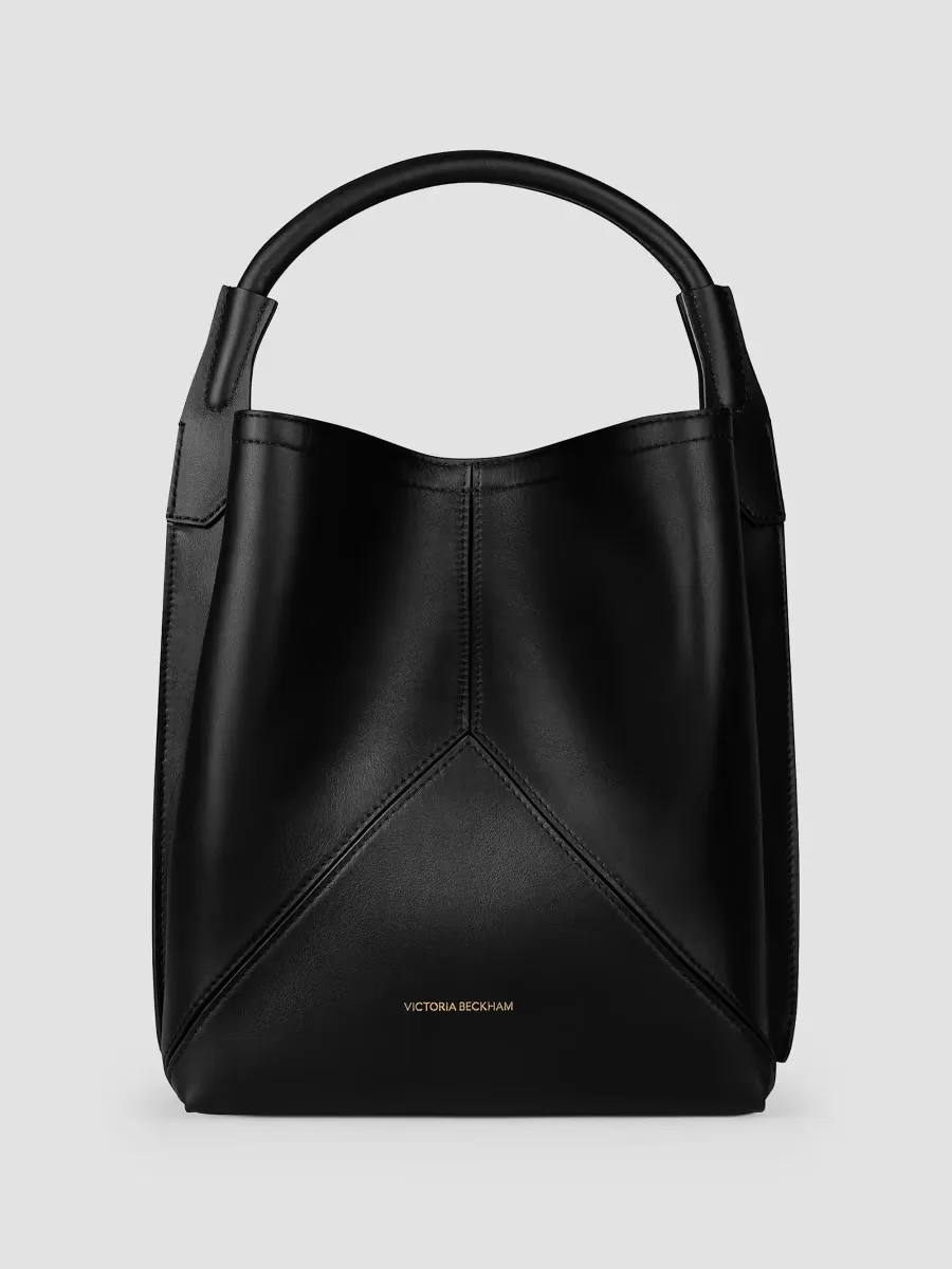 Logo Leather Bucket Bag by Victoria Beckham
