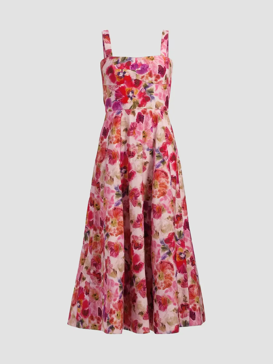 Sabrina Floral Midi-Dress by Saloni