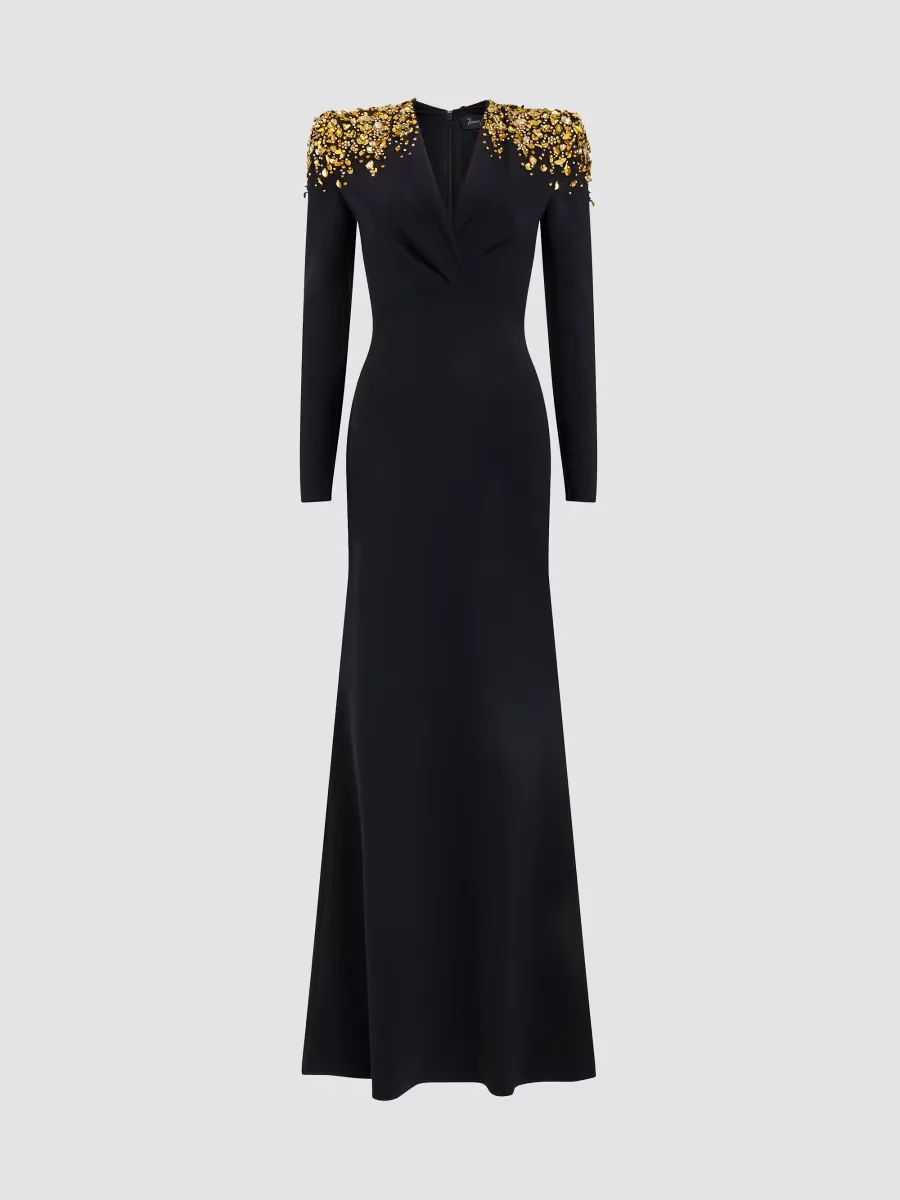 Quicksilver Embellished Gown by Jenny Packham