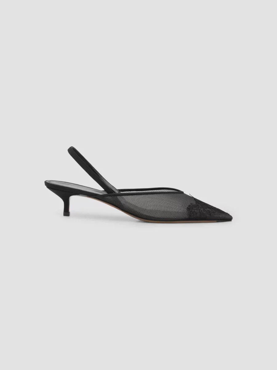 Irena 40MM Lace Slingback Pumps by Neous