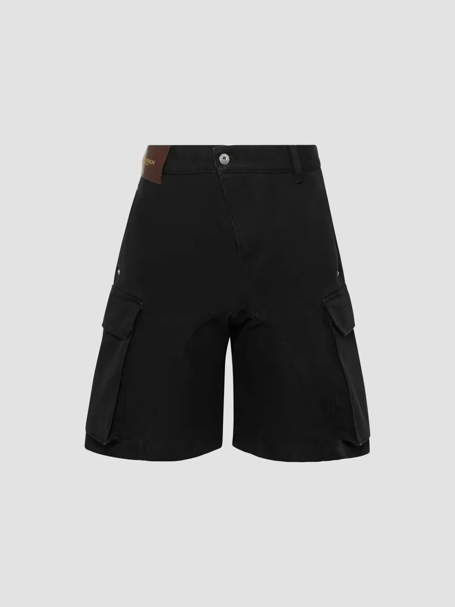 Twisted Denim Cargo Shorts by JW Anderson
