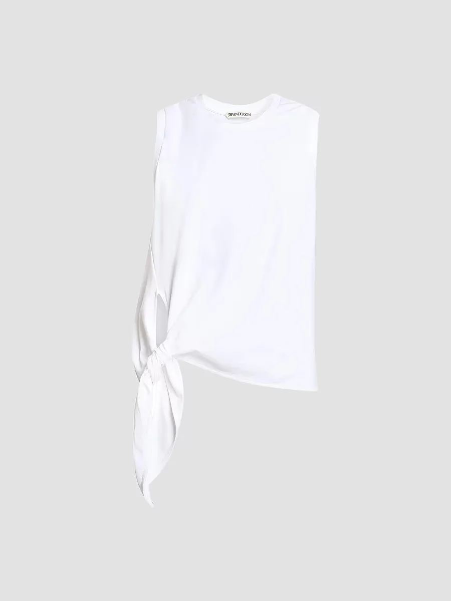 Knotted-Hem Cotton Tank by JW Anderson