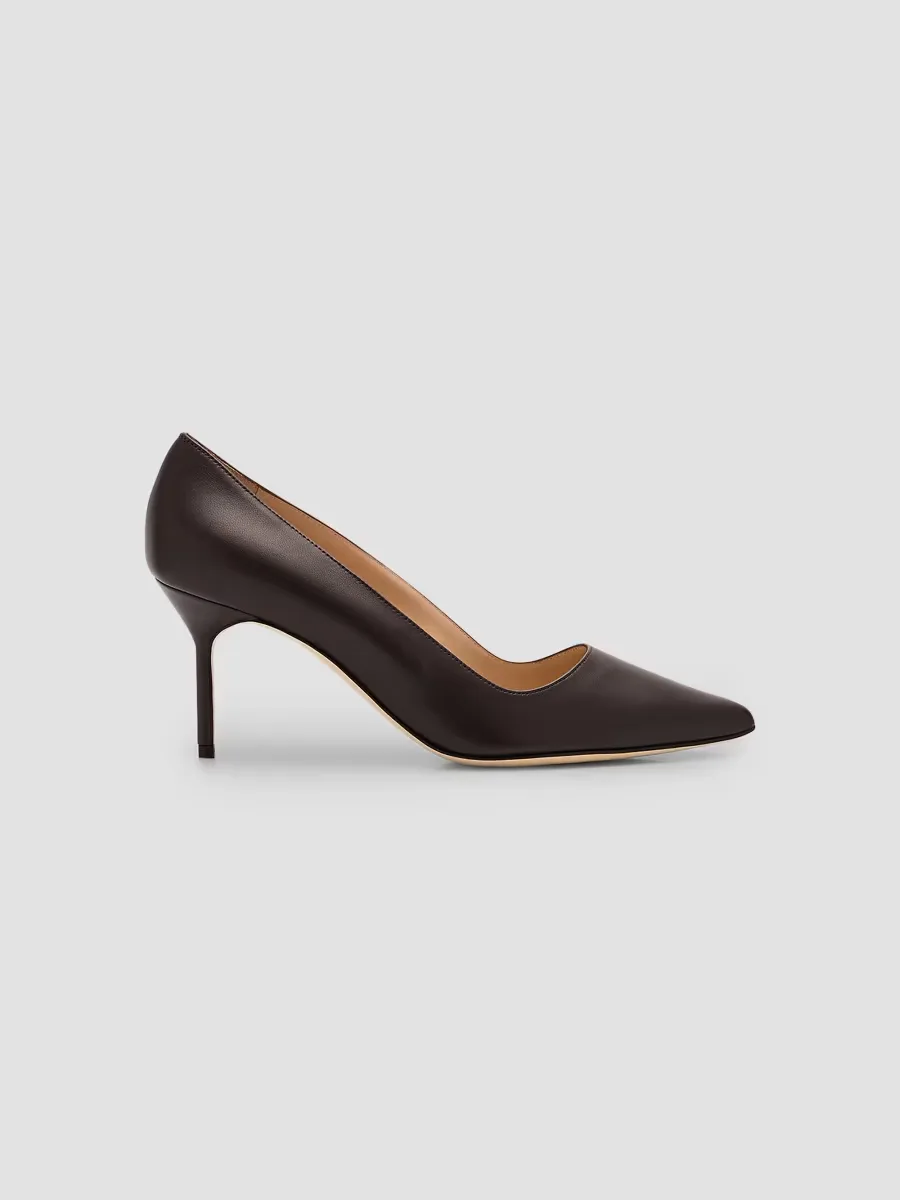 BB 70mm Leather Stiletto Pumps