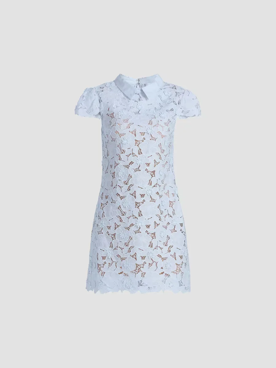 Guipure Lace Minidress by Self Portrait