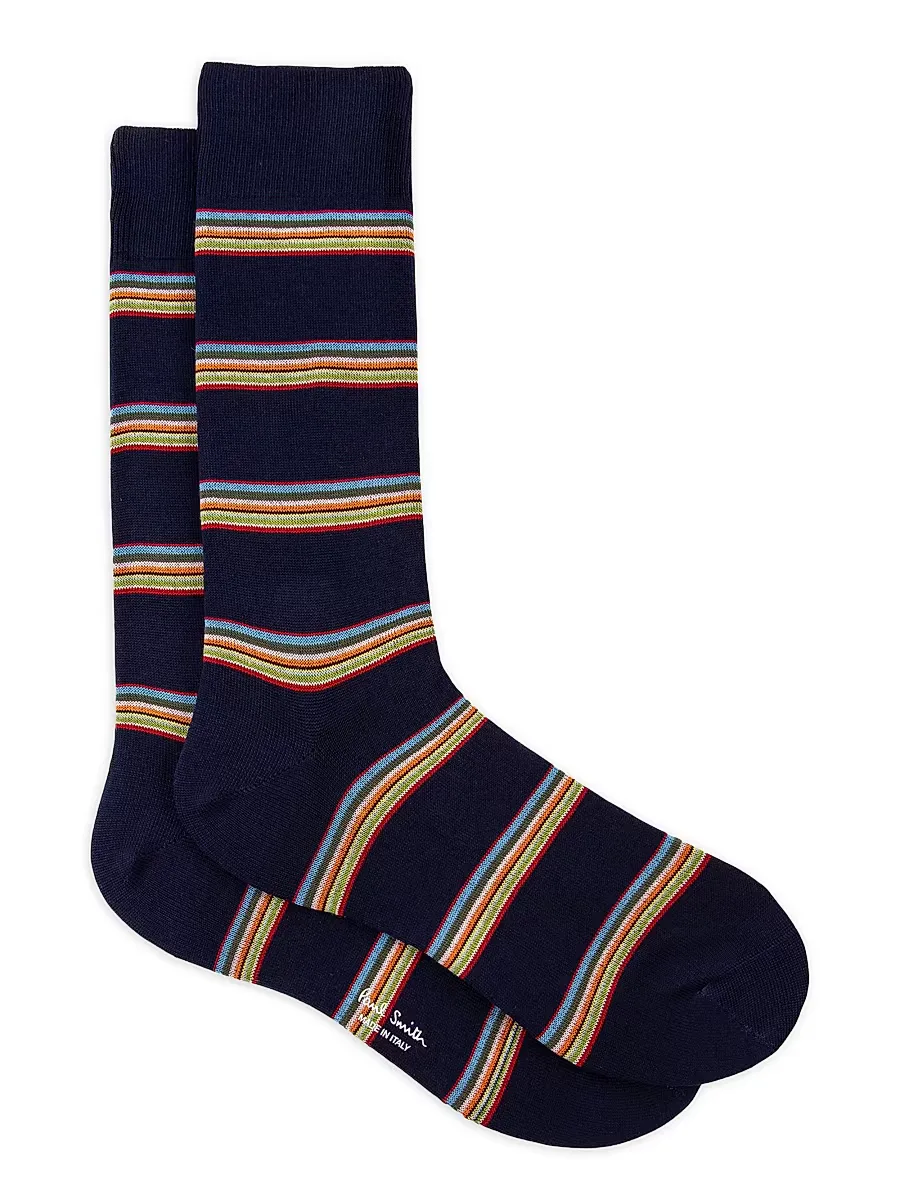 Multiblock Striped Socks by Paul Smith