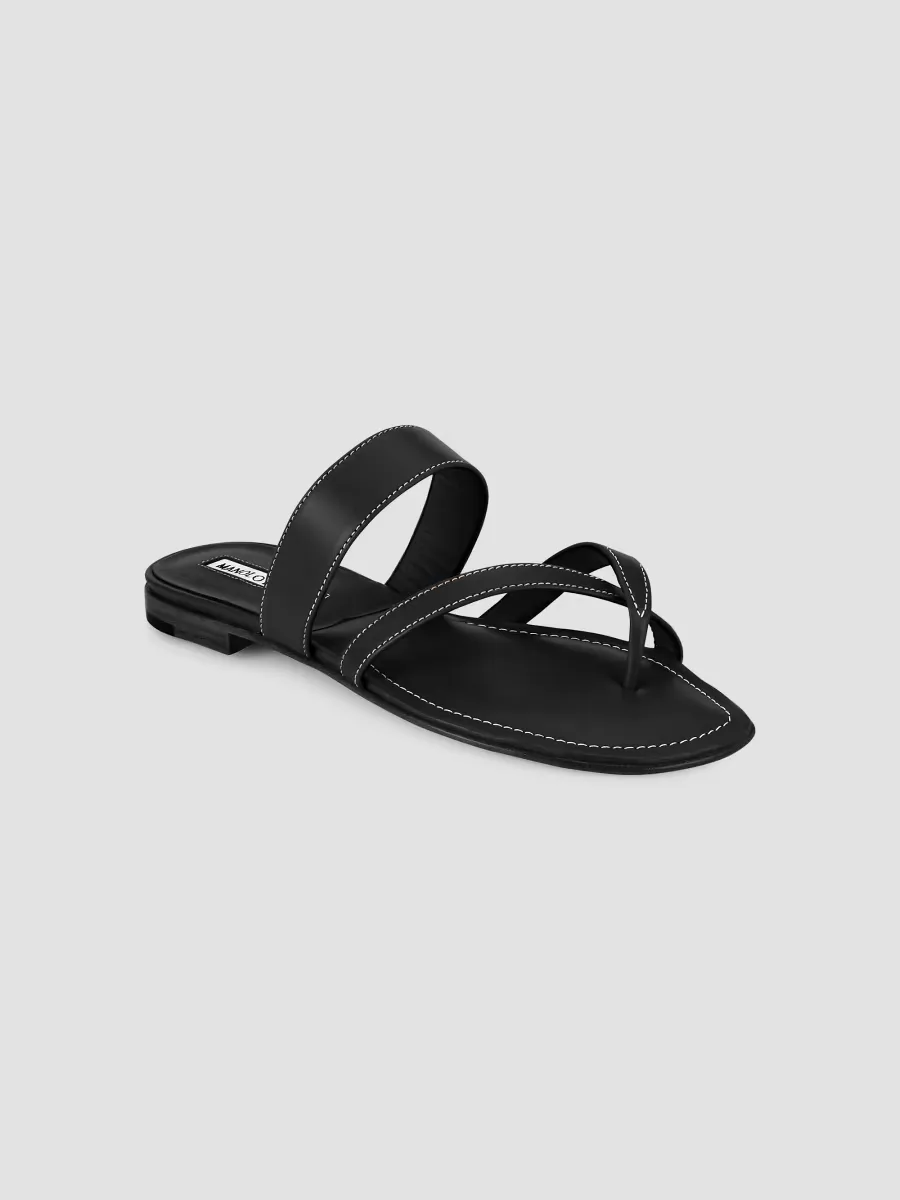 Susa Leather Thong Sandals by Manolo Blahnik
