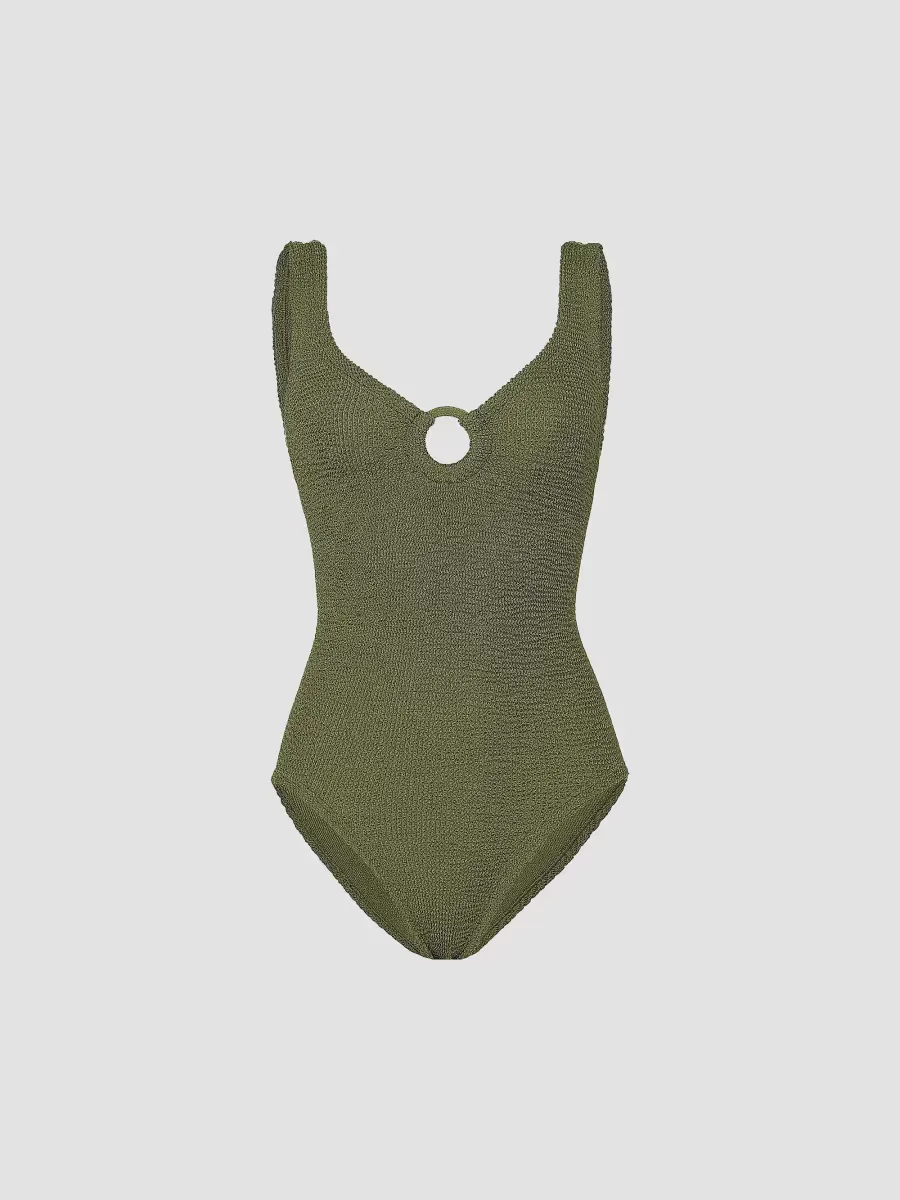 Celine O-Ring One-Piece Swimsuit by Hunza G