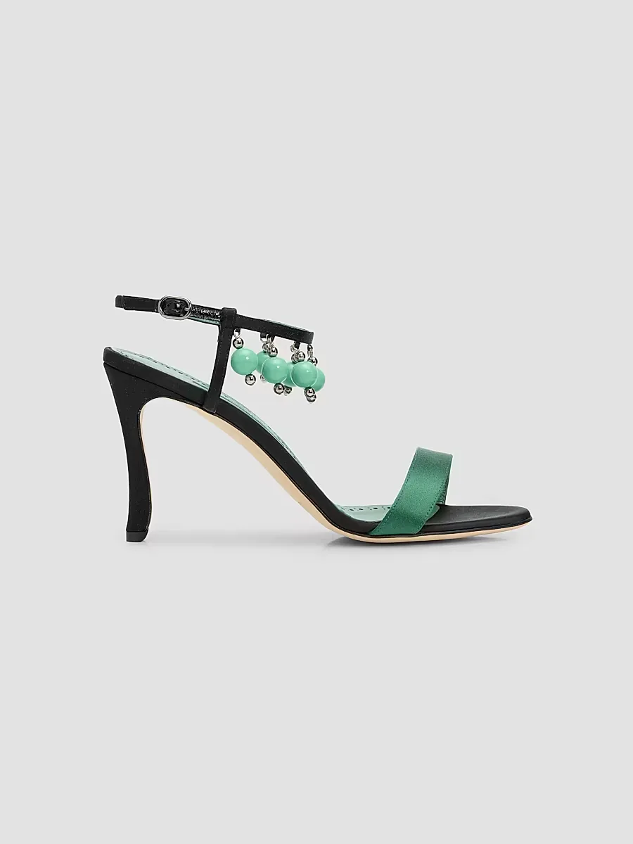 Kasasan 90MM Embellished Sandals by Manolo Blahnik