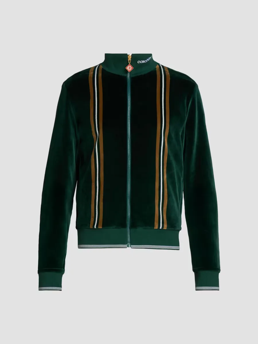 Velour Striped Track Jacket by Casablanca