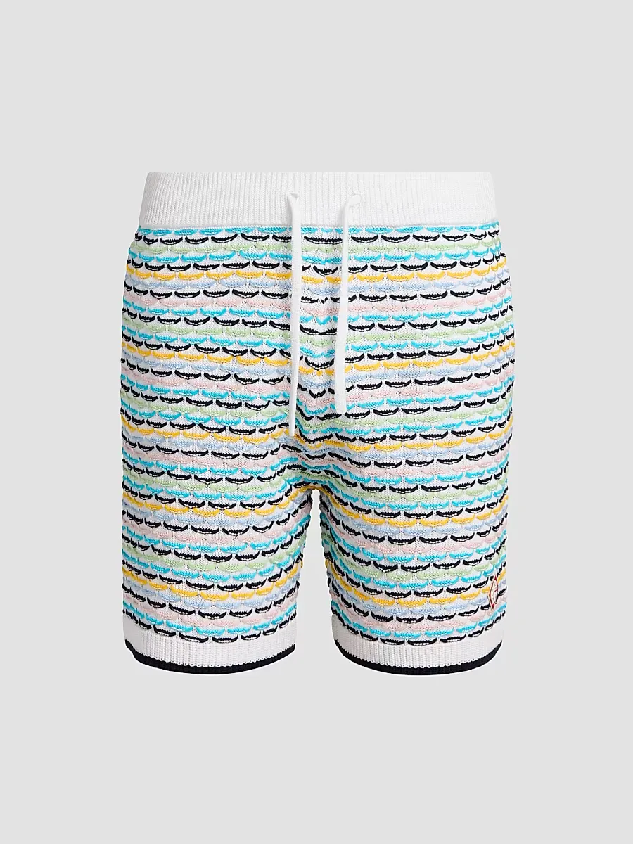 Tuck-Stitch Cotton Shorts by Casablanca