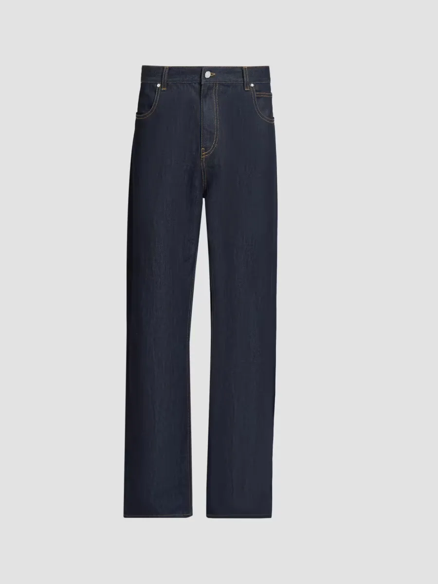 Raw Denim Baggy Jeans