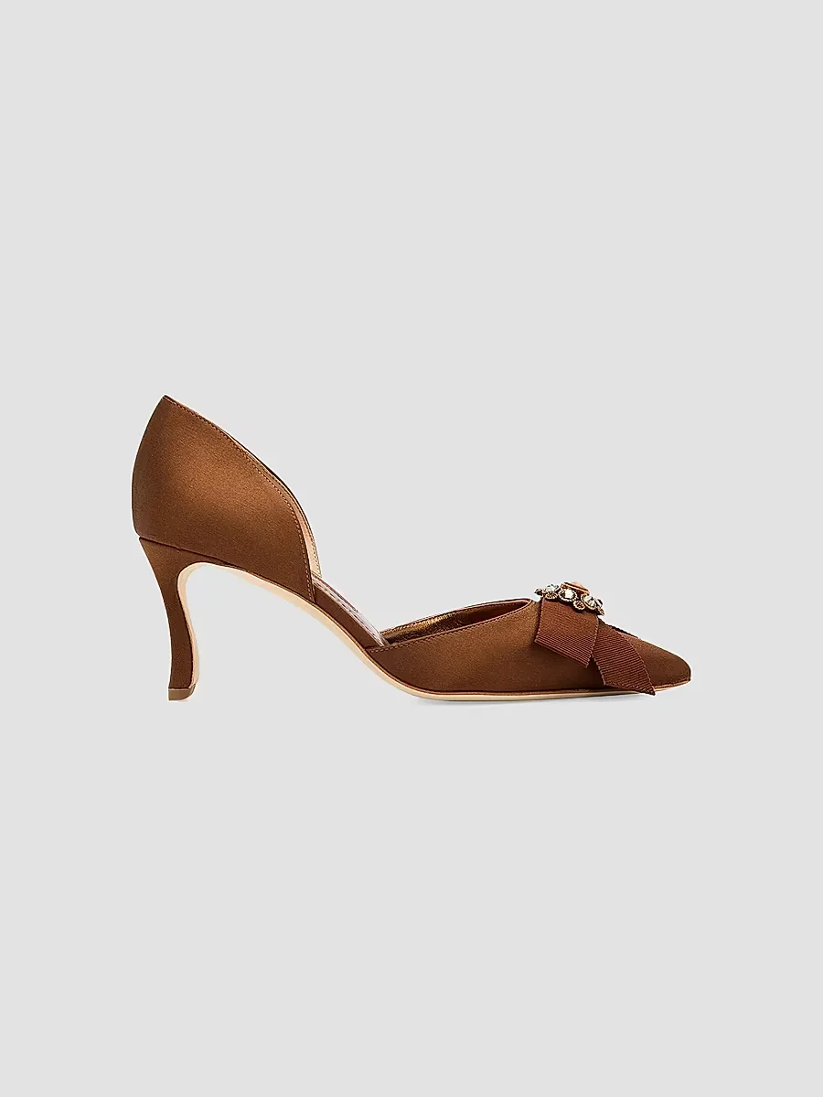 Apidosa Embellished D'Orsay Pumps by Manolo Blahnik