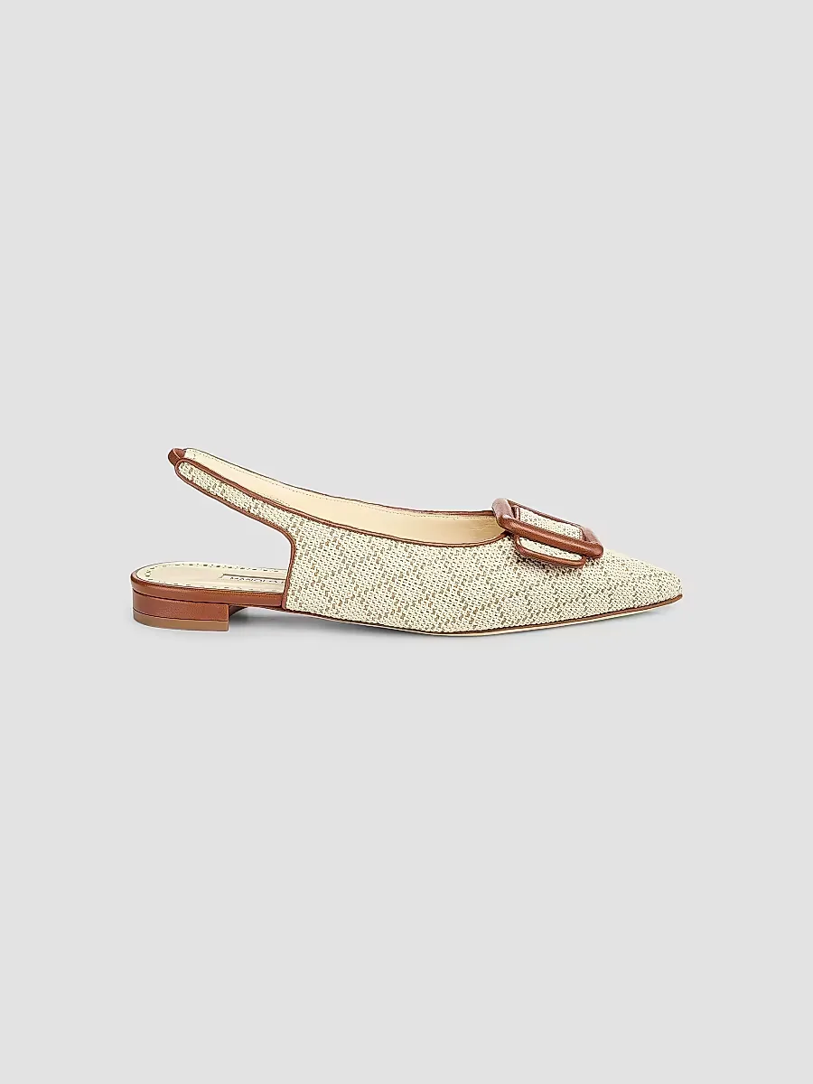Maylurabi Diamond-Pattern Slingback Pumps