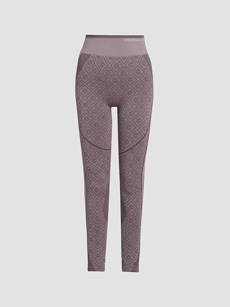 Seamless Monogram Leggings by Casablanca