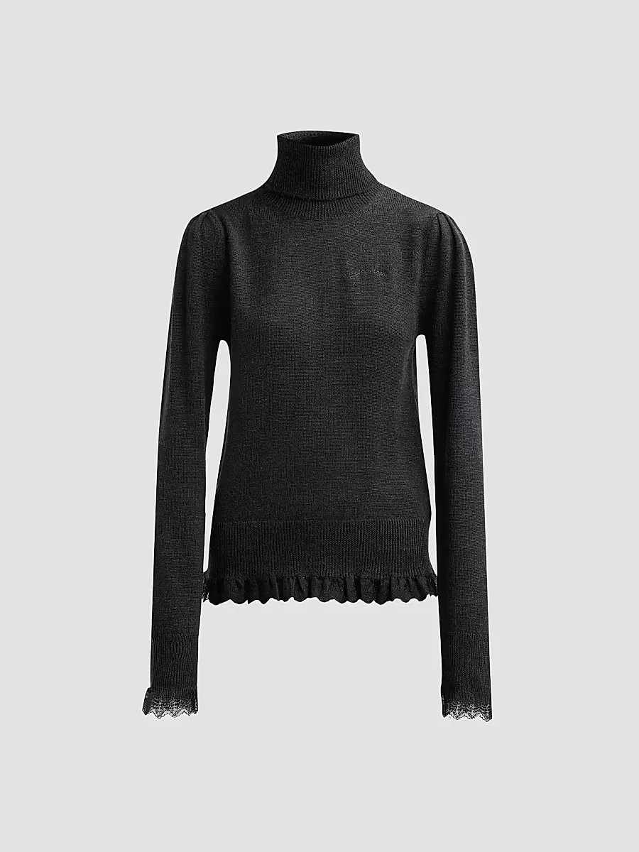Merino Wool Turtleneck Sweater by GANNI