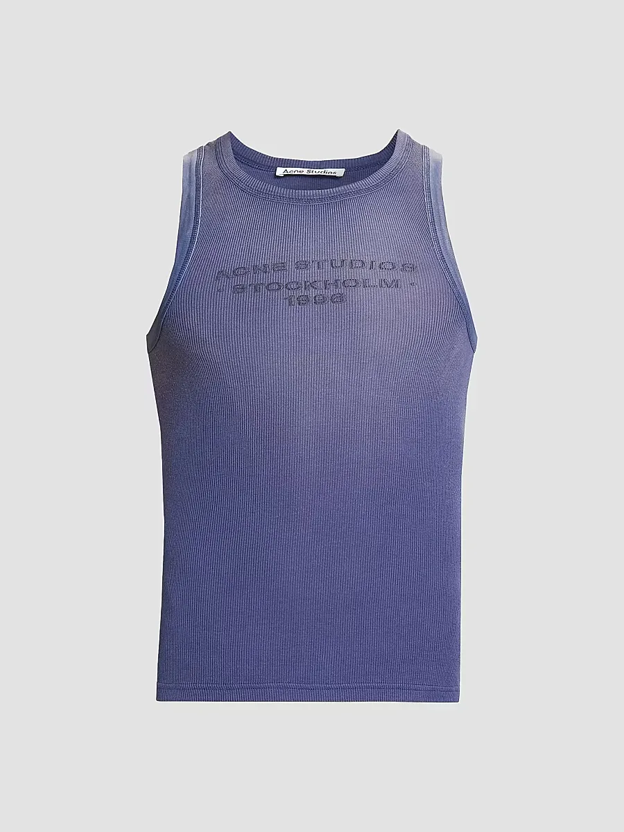 Eitch Logo Rib-Knit Tank by Acne Studios