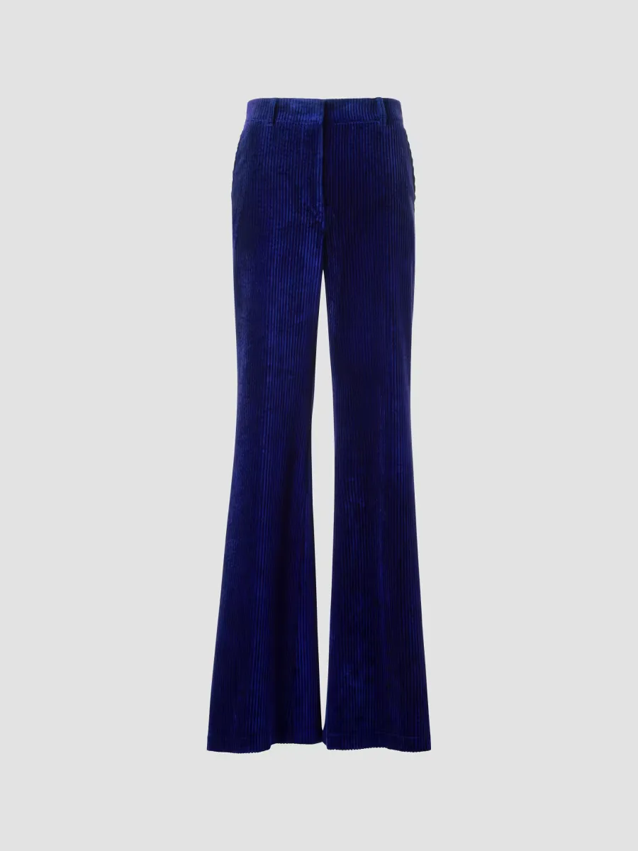Celia Corduroy Boot-Cut Pants by Akris Punto