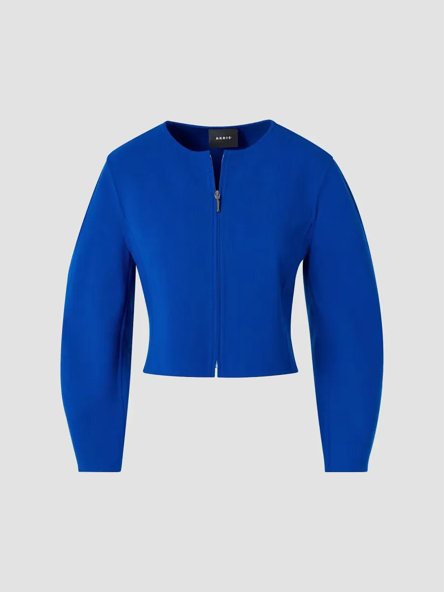 Harriet Wool-Blend Crepe Jacket by Akris
