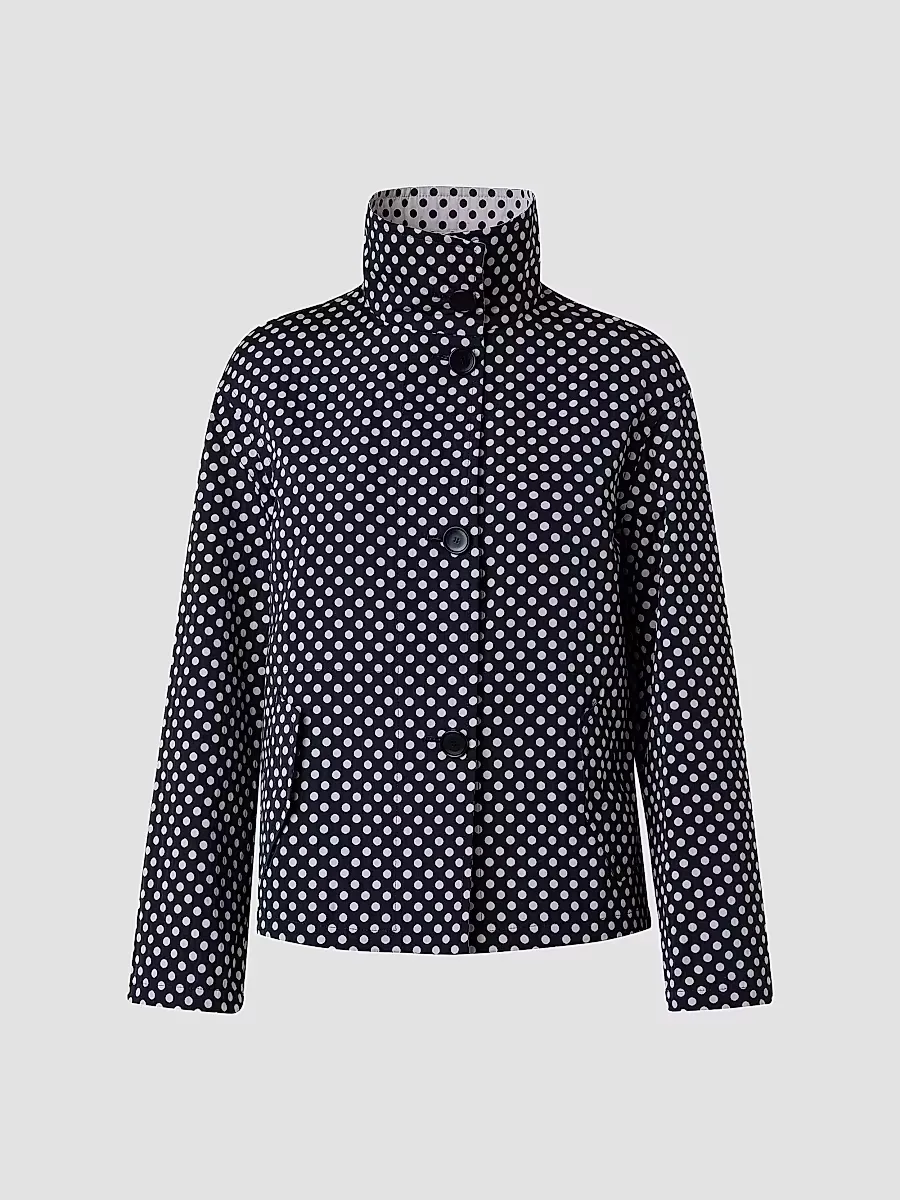 Polka Dot Cropped Jacket by Akris Punto