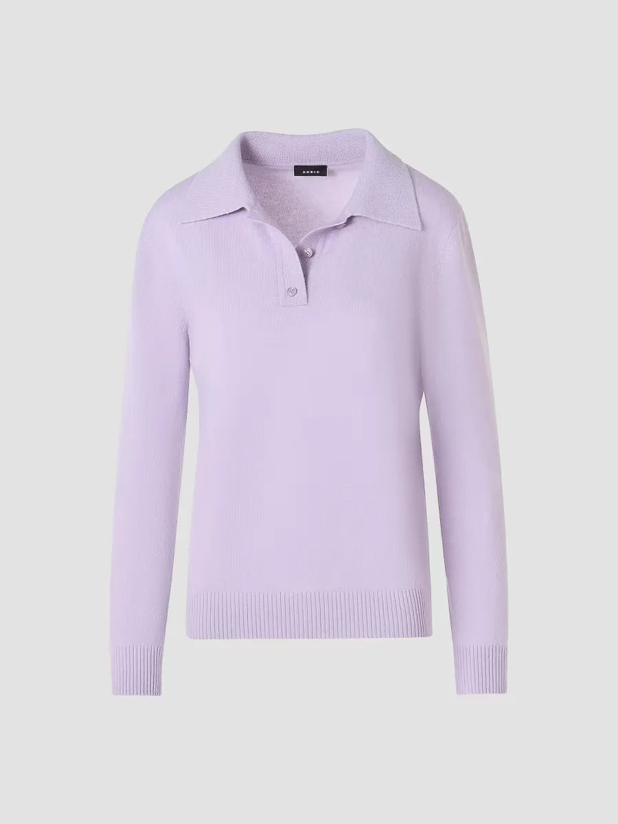 Cashmere Knit Polo Sweater by Akris