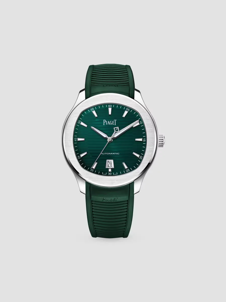 Polo Stainless Steel & Rubber Date Watch / 42MM by Piaget