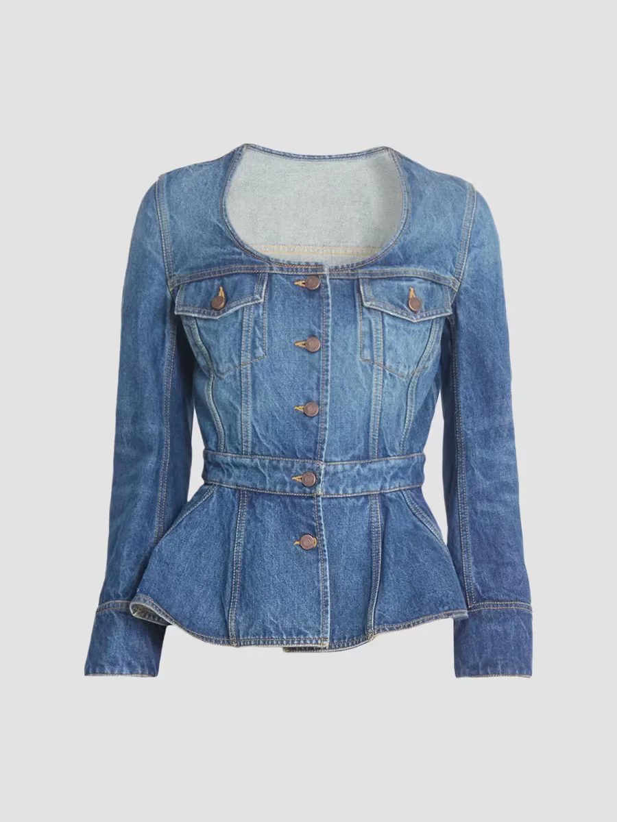 Peplum Denim Top by Chloé