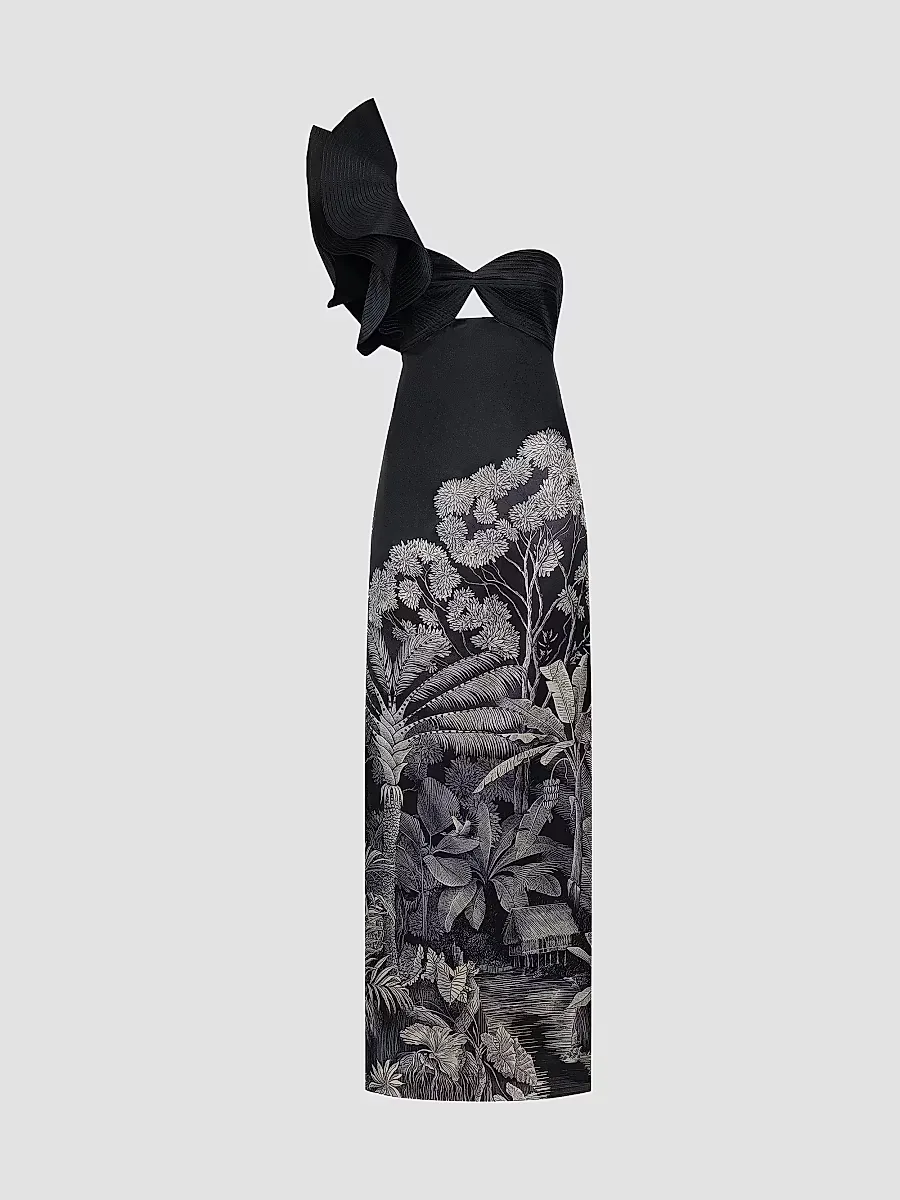 Valley of Kings Silk Maxi Dress by Johanna Ortiz