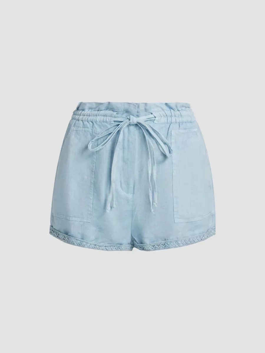 Riobamba Tegan Linen Shorts by Maria Cher
