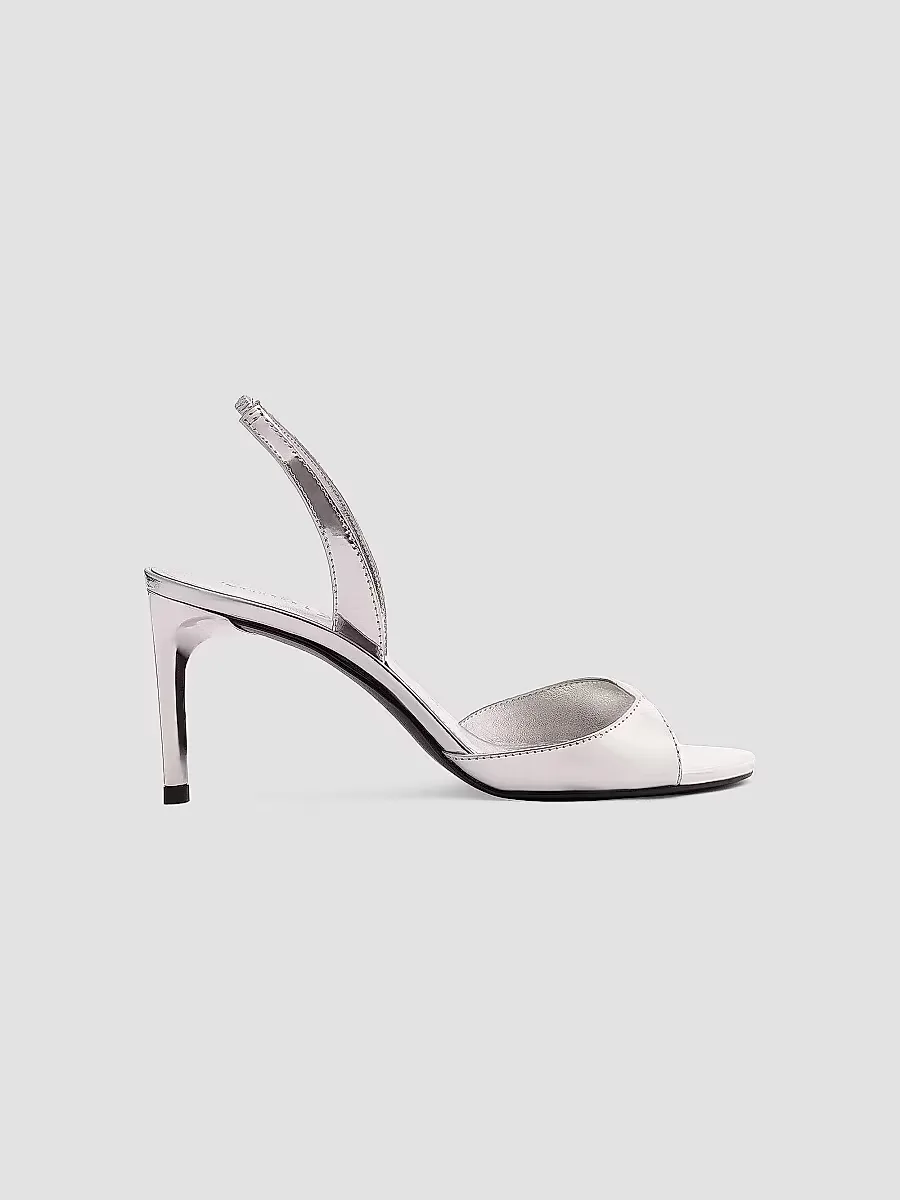 Scarlett 80MM Leather Slingback Sandals