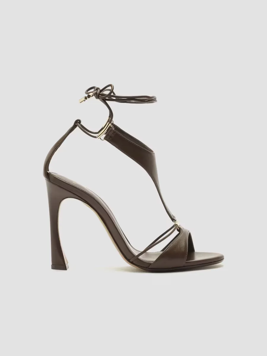 Mimi 100MM Leather Stiletto Sandals by Alexandre Birman