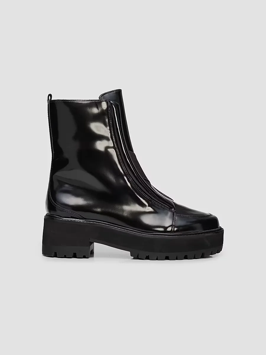 Joanna 45MM Patent Leather Booties by Alexandre Birman