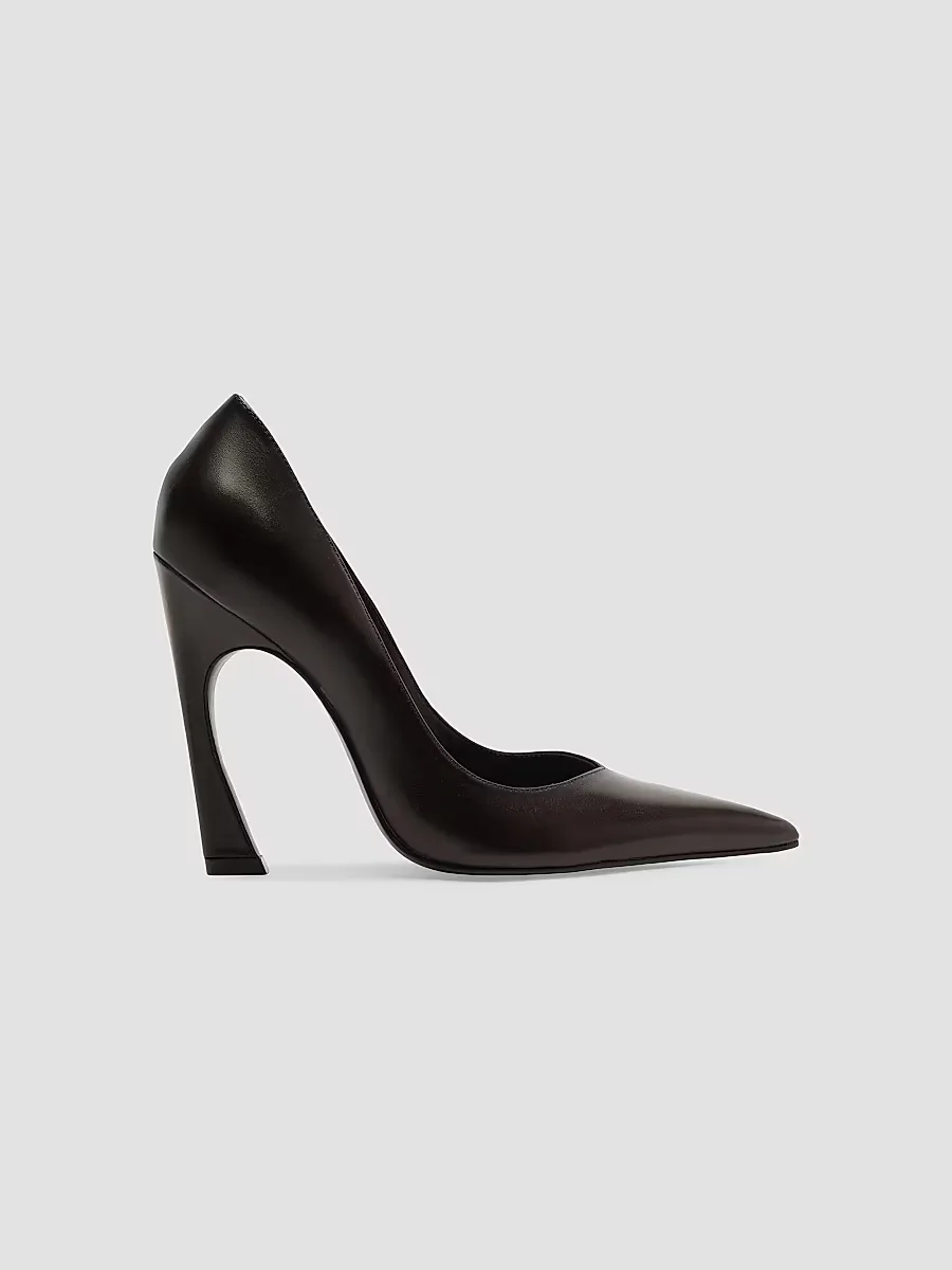 Lexi 110MM Leather Curved-Heel Pumps by SCHUTZ