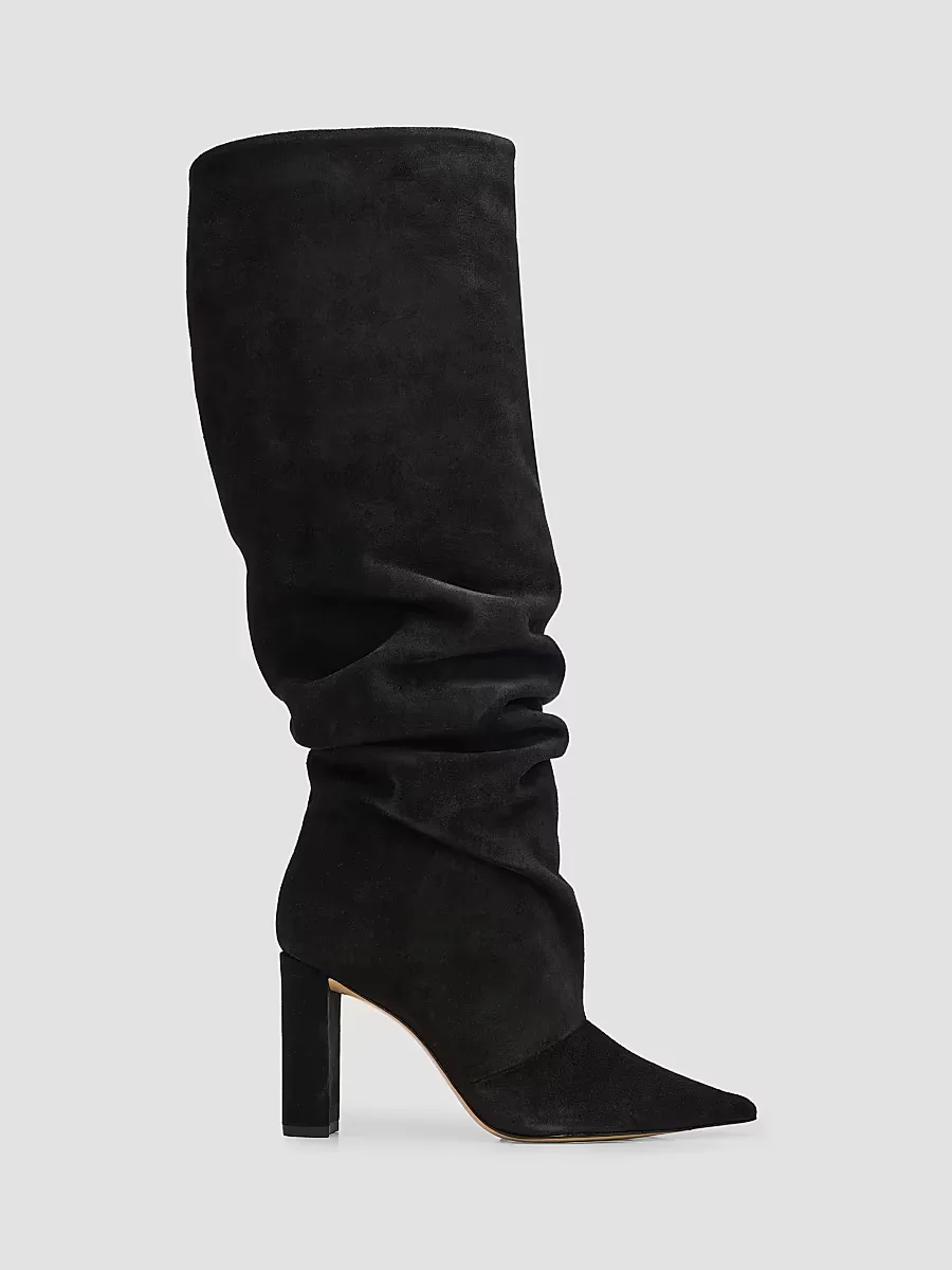 Thay Slouch 90MM Suede Boots by Alexandre Birman