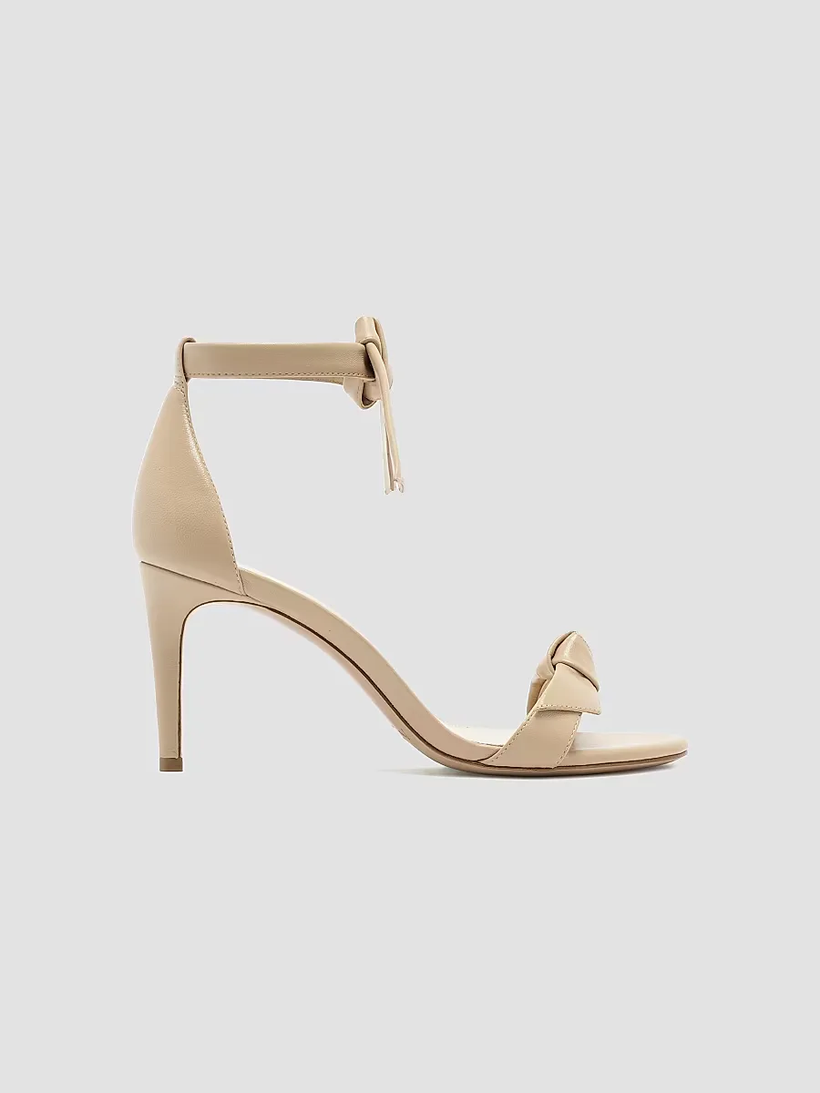 Clarita 75MM Bow Leather Sandals