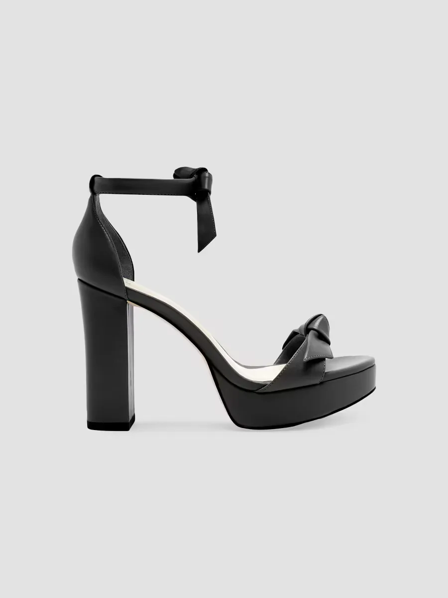 Mabeleh 110MM Bow Leather Platform Sandals