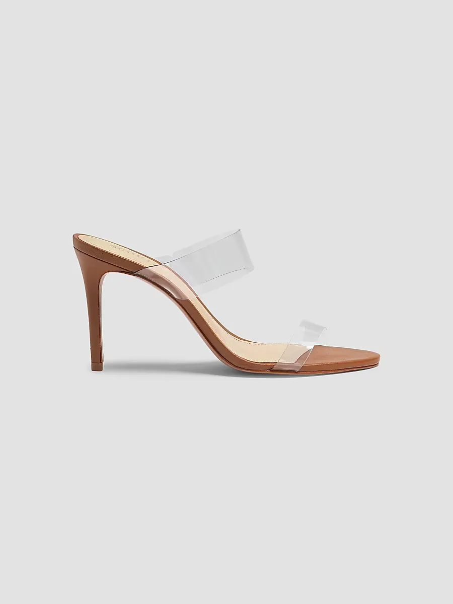 Ariella 100MM Transparent Vinyl Mules