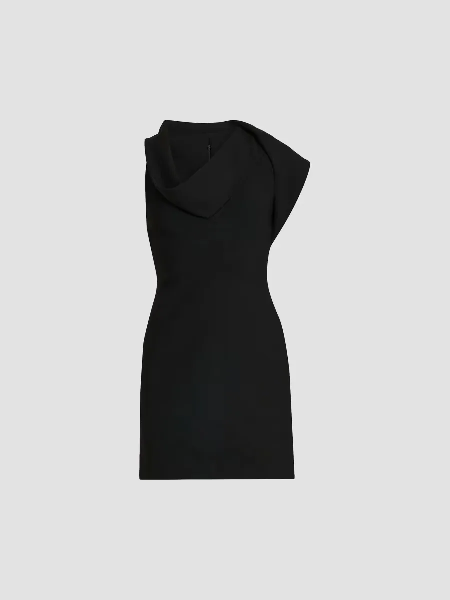 Draped Stretch Twill Minidress by Ferragamo