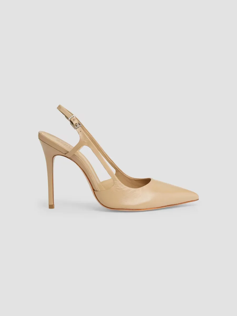 Boris 110MM Leather Slingback Pumps