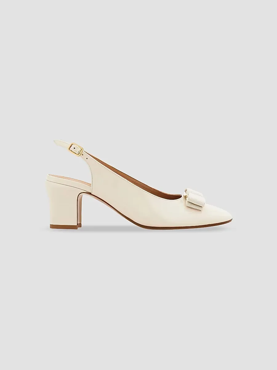 Vetty 55MM Leather Slingback Pumps by Ferragamo
