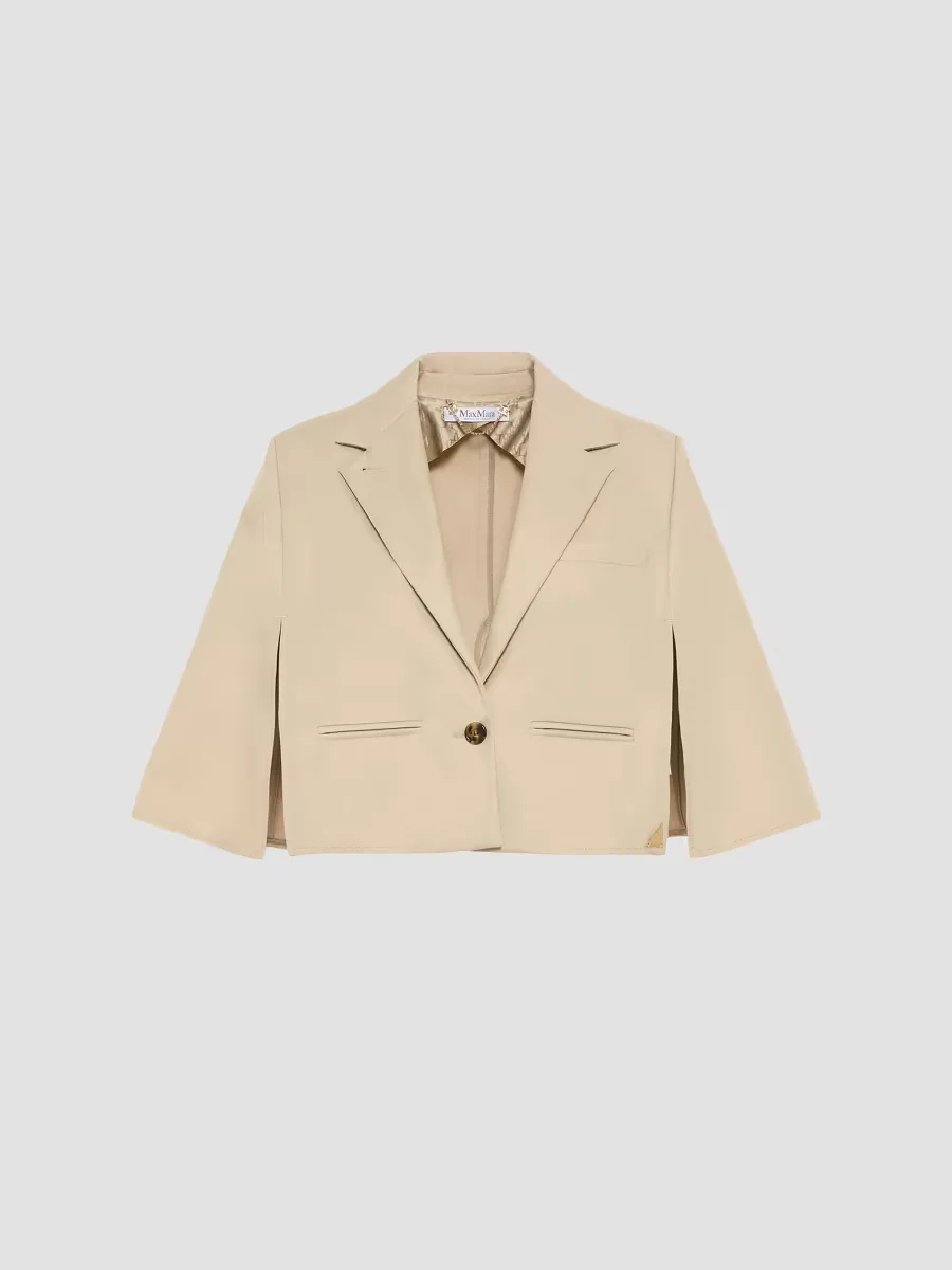 Water Repellent Gabardine Cape - Stone by Max Mara