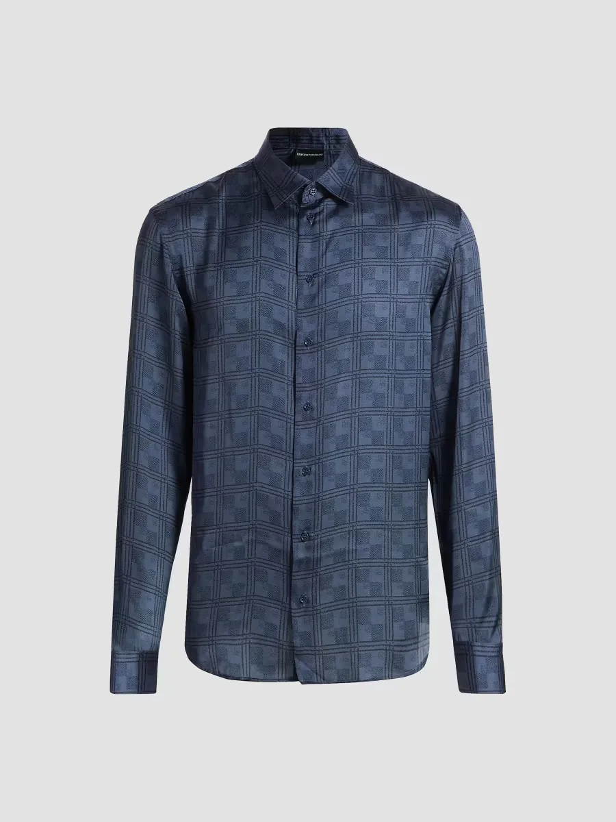 Emporio Armani Plaid Sport Shirt by Armani