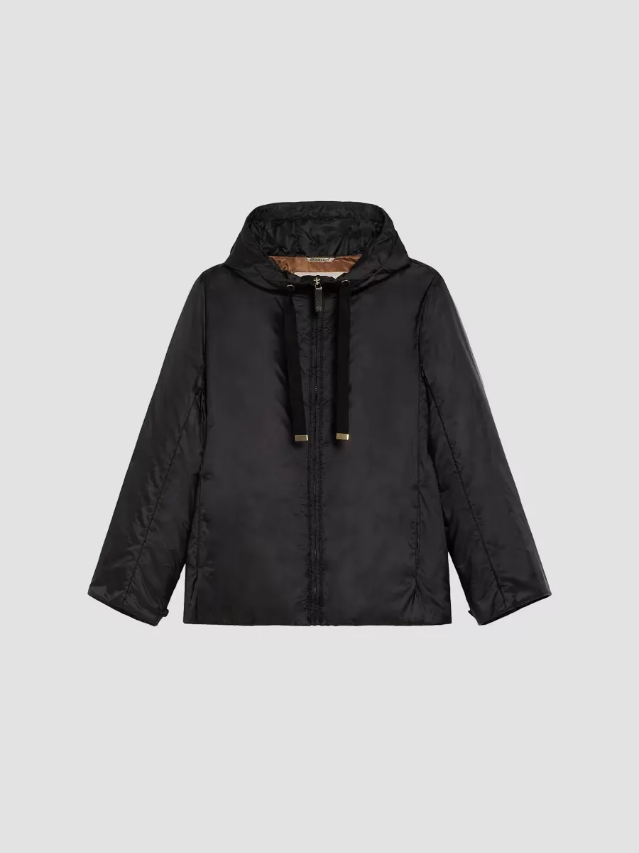Padded Hooded Jacket in Water Repellent Canvas by Max Mara