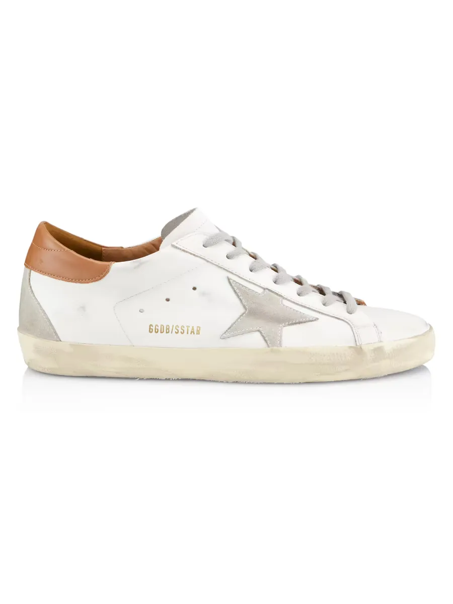 Super-Star Leather & Suede Sneakers by Golden Goose