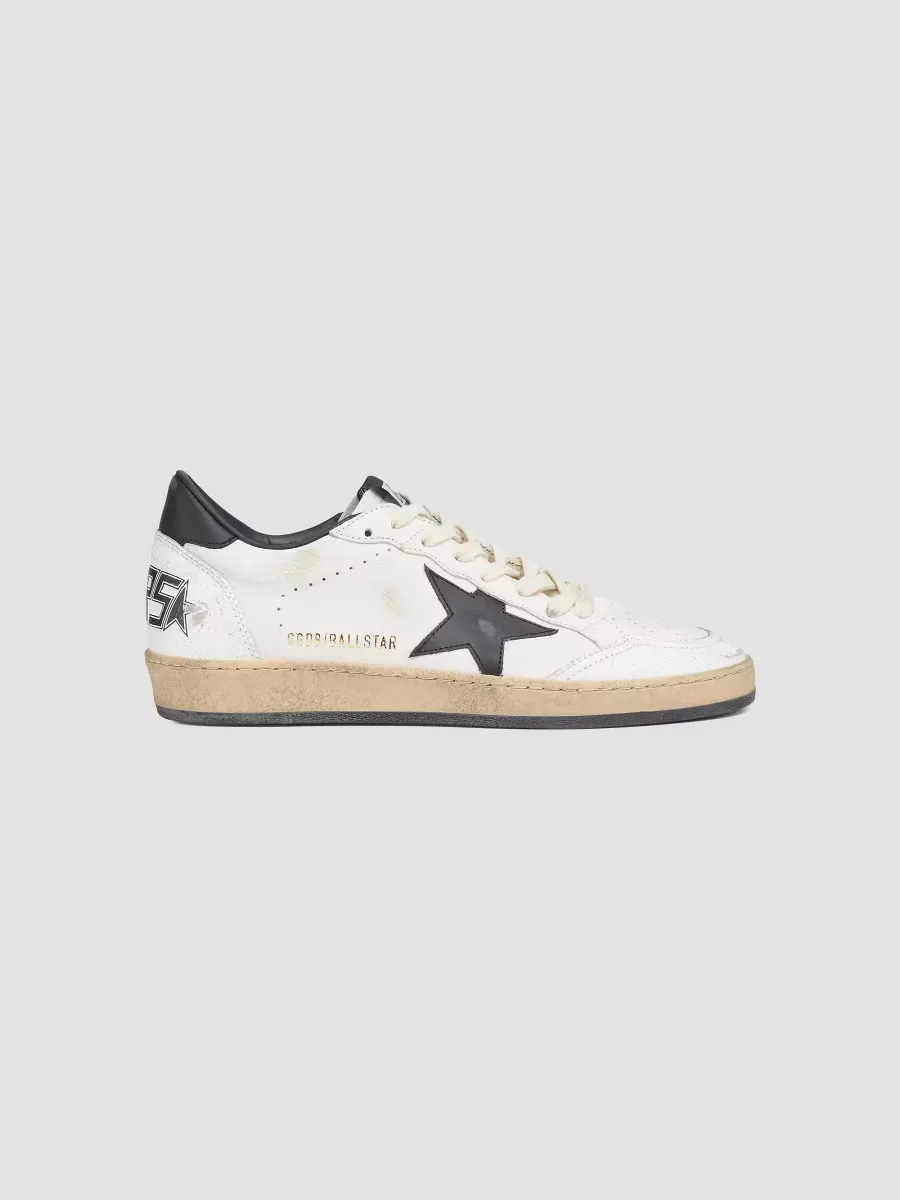 Ballstar Leather Low-Top Sneakers by Golden Goose